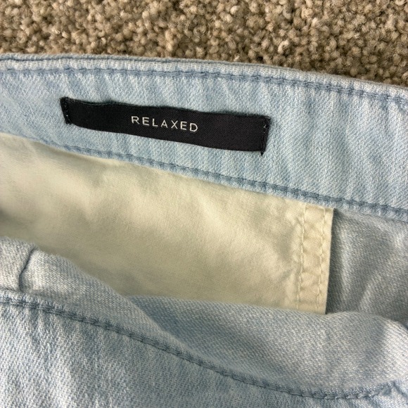 NWT NYDJ Women's Relaxed Denim Shorts Plus Size 28W Light Wash Pleated Front - Picture 2 of 13